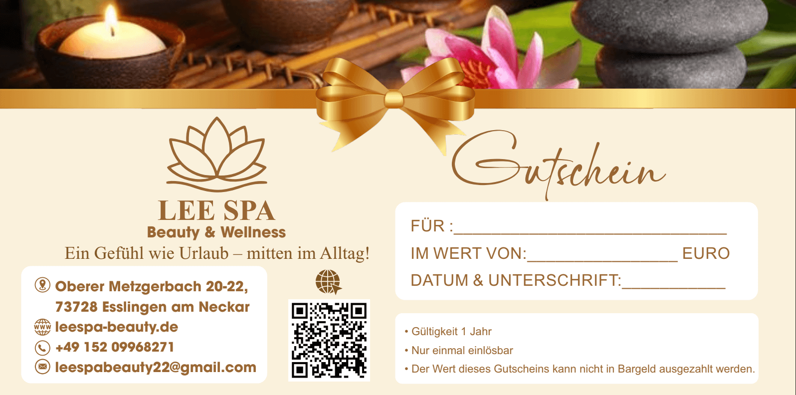 Wertgutschein Individuell / flexibel